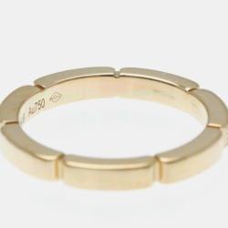 Pre Owned Cartier 18K Rose Gold and Diamond Maillon Panthere Band Ring EU 50