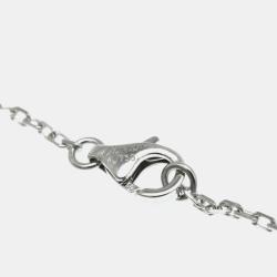 Pre Owned Cartier 18K White Gold and Diamond C De Cartier Pendant Necklace