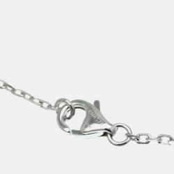 Pre Owned Cartier 18K White Gold and Diamond C De Cartier Pendant Necklace