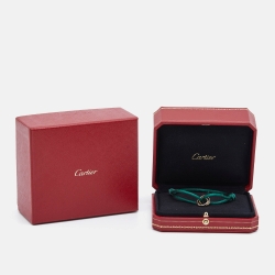 Pre Owned Cartier Trinity 18k Three Tone Gold Adjustable Cord Bracelet