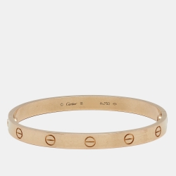 Pre Owned Cartier Love 18k Rose Gold Bracelet 18