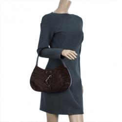 Pre Owned Cartier Brown Pony Hair Small Panthere de Cartier Bag
