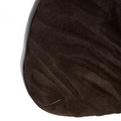Pre Owned Cartier Brown Pony Hair Small Panthere de Cartier Bag