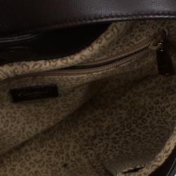 Pre Owned Cartier Brown Pony Hair Small Panthere de Cartier Bag