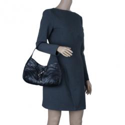 مملوكة مسبقًا حقيبة كاتييه جلد أسود صغيرة بانثر دو كارتييه