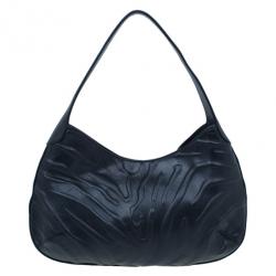 مملوكة مسبقًا حقيبة كاتييه جلد أسود صغيرة بانثر دو كارتييه