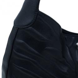 مملوكة مسبقًا حقيبة كاتييه جلد أسود صغيرة بانثر دو كارتييه