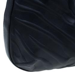 مملوكة مسبقًا حقيبة كاتييه جلد أسود صغيرة بانثر دو كارتييه