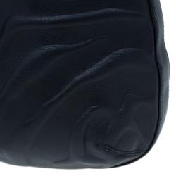 مملوكة مسبقًا حقيبة كاتييه جلد أسود صغيرة بانثر دو كارتييه