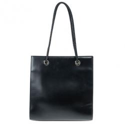 Cartier Black Leather Panther Bag
