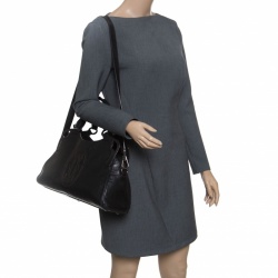 مملوكة مسبقًا Cartier Dark Brown Leather Small Marcello De Cartier Top Handle bag