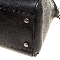 مملوكة مسبقًا Cartier Dark Brown Leather Small Marcello De Cartier Top Handle bag