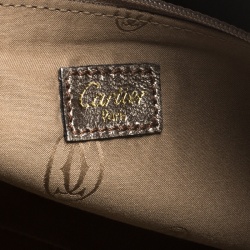 مملوكة مسبقًا حقيبة يد كارتييه مارسلو دو كارتييه جلد ذهبية