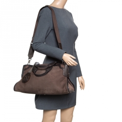 مملوكة مسبقًا Cartier Brown Suede Nubuck Medium Marcello de Cartier Bag