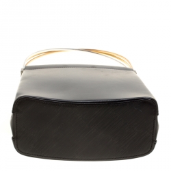 Pre Owned Cartier Black Leather Small Trinity Bag
