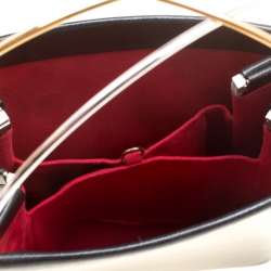 Pre Owned Cartier Black Leather Small Trinity Bag