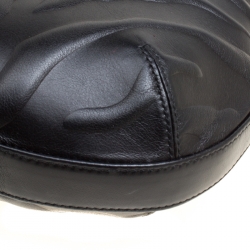 Pre Owned Cartier Black Leather Panthere Hobo