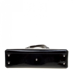 Cartier Black Patent Leather Small Marcello De Cartier Tote