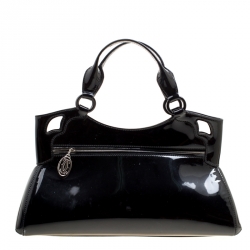 Cartier Black Patent Leather Small Marcello De Cartier Tote