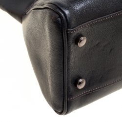 Pre Owned Cartier Black Leather Marcello de Cartier Satchel 