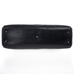 Pre Owned Cartier Black Leather "Marcello de Cartier" Bag