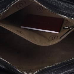 Pre Owned Cartier Black Leather "Marcello de Cartier" Bag