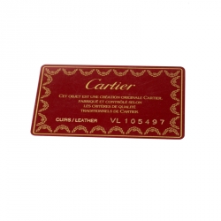 مملوكة مسبقًا حقيبة كتف كارتييه مظروف جلد حمراء