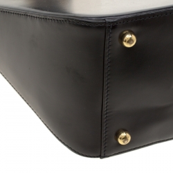 Pre Owned Cartier Black Leather Panthere Bucket Bag