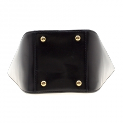 Pre Owned Cartier Black Leather Panthere Bucket Bag