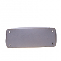 Pre Owned حقيبة يد كارتييه صغيرة C دو كارتييه جلد لافندر فاتحة