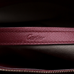Pre Owned Cartier Red Taurillon Leather Medium C De Cartier Bag