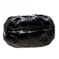 Pre Owned حقيبة كارتييه ماركلو دو كارتييه جلد لامعة سوداء