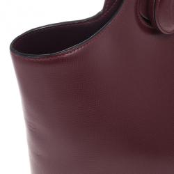 مملوكة مسبقًا Cartier Maroon Leather Turnlock Sidepack