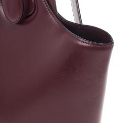 مملوكة مسبقًا Cartier Maroon Leather Turnlock Sidepack