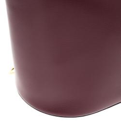 مملوكة مسبقًا Cartier Maroon Leather Turnlock Sidepack