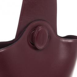 مملوكة مسبقًا Cartier Maroon Leather Turnlock Sidepack