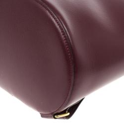 مملوكة مسبقًا Cartier Maroon Leather Turnlock Sidepack