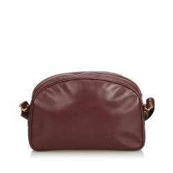 Pre Owned Cartier Red Leather Crossbody Bag