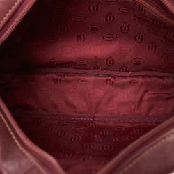 Pre Owned Cartier Red Leather Crossbody Bag