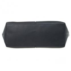 Pre Owned Cartier Black Leather and Snakeskin Limited Edition "Marcello de Cartier" Tote