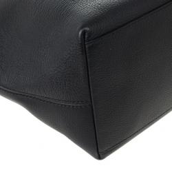 Pre Owned Cartier Black Leather and Snakeskin Limited Edition "Marcello de Cartier" Tote