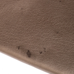 مملوكة مسبقًا Cartier Metallic Peach Leather Continental Wallet