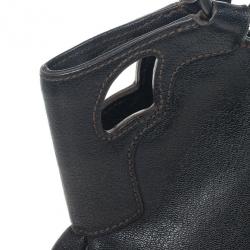 مملوكة مسبقًا Cartier Black Leather Small Marcello de Cartier Bag