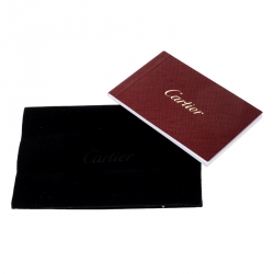 مملوكة مسبقًا Cartier Grey Metallic Leather and Suede Flap Top Handle Bag 