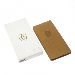 Pre Owned Cartier Beige Leather Vintage Lock Long Wallet