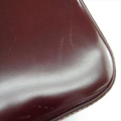Pre Owned Cartier Bordeaux Leather Shoulder Bag