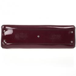 Pre Owned Cartier Red Patent Leather Marcello De Cartier Bag