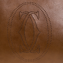 Pre Owned حقيبة كارتييه ماركلو دو كارتييه متوسطة جلد لامعة سوداء