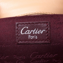 مملوكة مسبقًا حقيبة كتف كارتييه جلد بيج