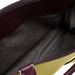 Pre Owned Cartier Yellow/Purple Leather Small C de Cartier Satchel